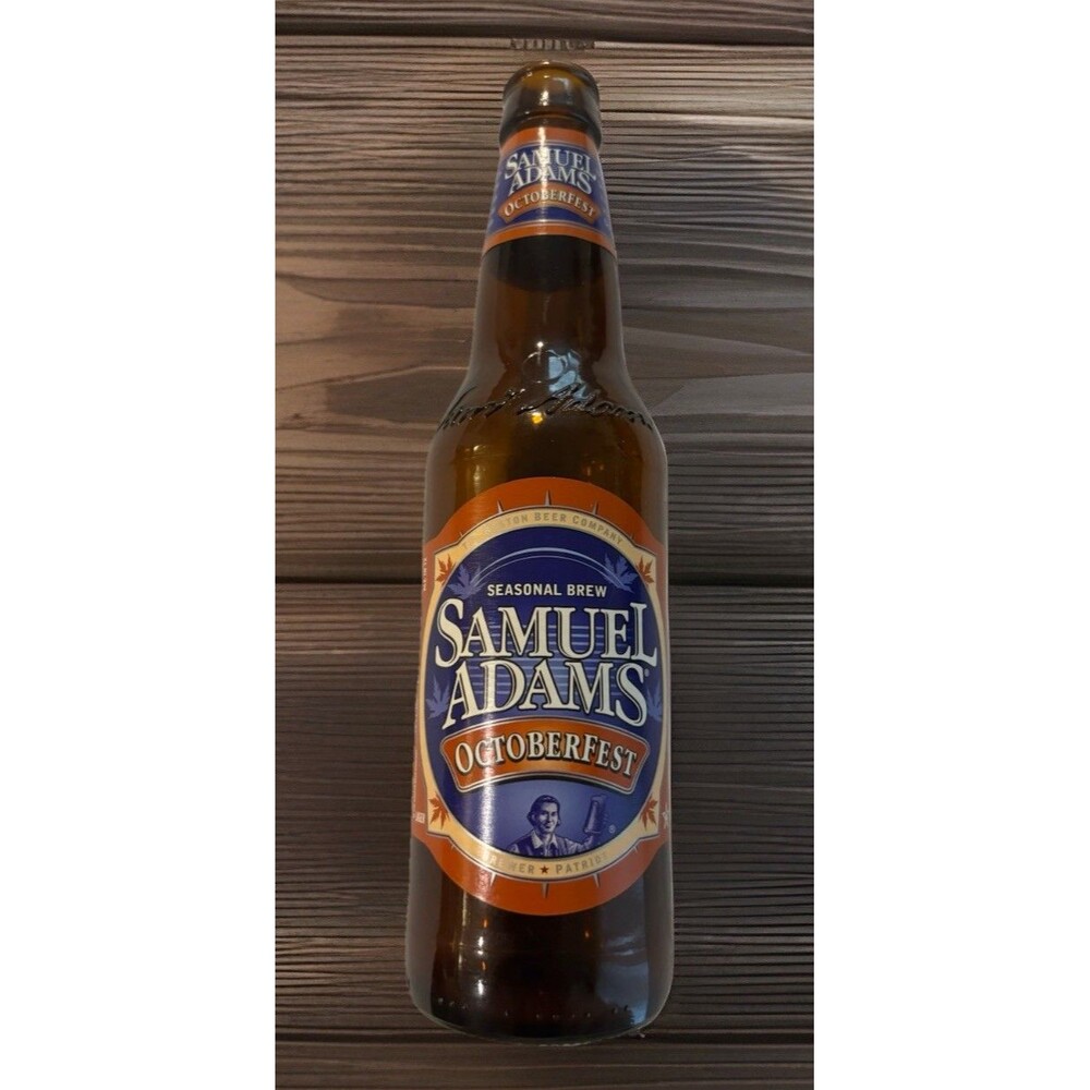 Samuel Adams Octoberfest Beer Bottle From Boston MA Early 2000s Seasonal Brew